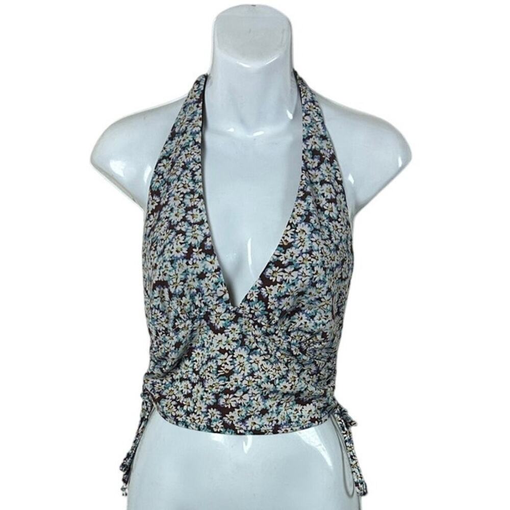 PacSun L. A. Hearts Floral Backless Halter size XS